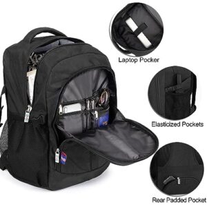 Under-Seat Backpack for Spirit, Frontier, American - Fits 18 x 13 x 8 Inches - Perfect Personal Item for Easy Air Travel - TSA Approved (Black)