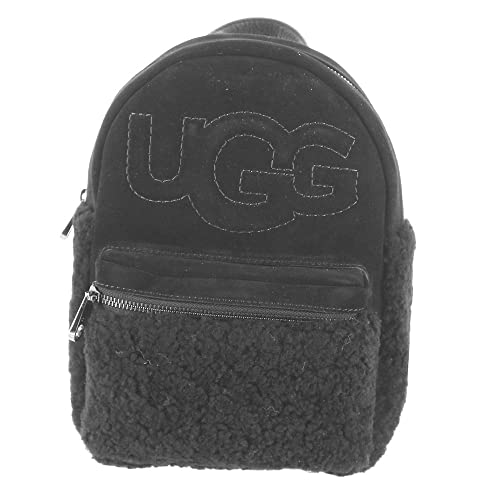 UGG Women's Dannie II Mini Backpack Sheepskin, Black, Small