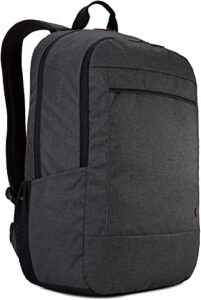 case logic era laptop backpack, fits devices up to 15.6", polyester, 9.1 x 11 x 16.9, gray