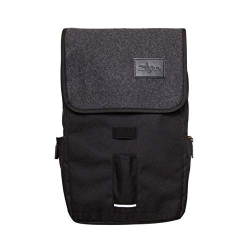 Avedis Zildjian Company Zildjian Gray Flap Black Laptop Backpack (T9001)