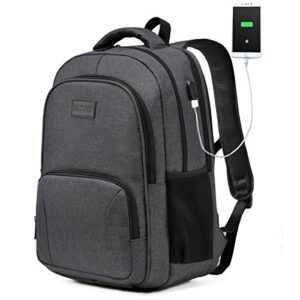 vaschy laptop backpack, carry on business travel backpacks for women men with laptop compartment usb port