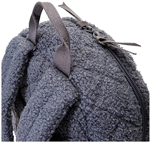 Vera Bradley Women's Teddy Fleece Sherpa Small Backpack, Thunder Blue, One Size
