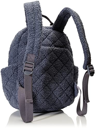 Vera Bradley Women's Teddy Fleece Sherpa Small Backpack, Thunder Blue, One Size