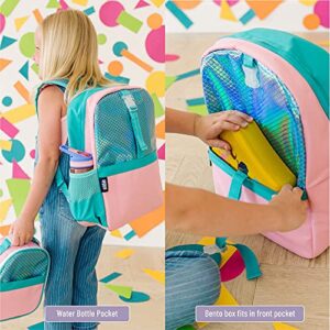 Wildkin Pack-it-All Kids Backpack for Boys & Girls, Ideal Size for School & Travel Backpack for Kids, Features Front Strap, Interior Sleeve, Back Support & Side Pocket (Mermaid Undercover)