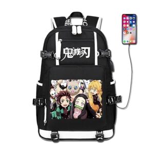 GO2COSY Anime Demon Slayer Kimetsu no Yaiba Backpack Daypack Student Bag School Bag Bookbag