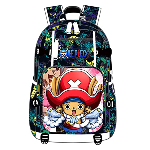 GO2COSY Anime One Piece Backpack Daypack Student Bag School Bag Laptop Bag Bookbag