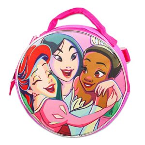 Disney Princess Backpack 6 Pc Activity Bundle with 16" Backpack, Lunch Bag, Water Pouch, and More (Disney Princess School Supplies)