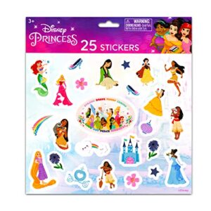 Disney Princess Backpack 6 Pc Activity Bundle with 16" Backpack, Lunch Bag, Water Pouch, and More (Disney Princess School Supplies)