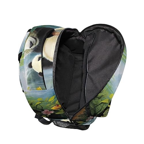 KEIGE Panda Backpack School Bookbag for Boys Girls 2110011