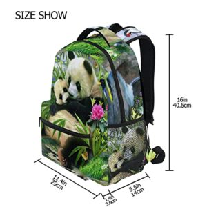 KEIGE Panda Backpack School Bookbag for Boys Girls 2110011