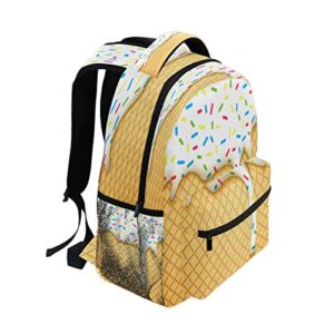 Blueangle Ice Cream Cone Backpack Bookbags Laptop Backpack for Boys Girls Teens, College Backpack Water Resistant Travel Bookbag