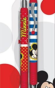 Minnie Mouse Mini Backpack for Toddler Girls - Bundle with 12” Minnie Mouse Mini School Bag, Minnie and Mickey Pens, More | Minnie Mouse School Backpack for Girls