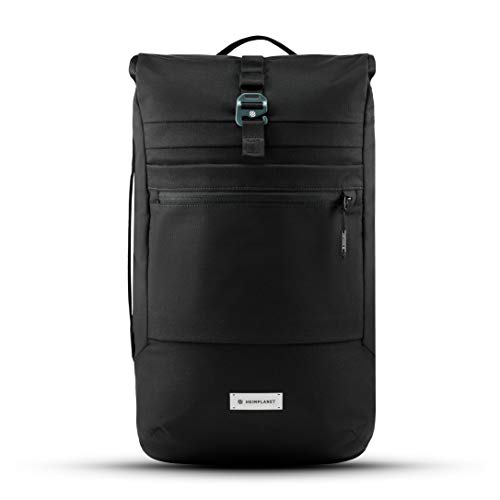 HEIMPLANET Original | HPT Carry Essentials - COMMUTER PACK 18L | Roll-Top Backpack with 15" Laptop compartment and side quick access | Supports 1% for The Planet (Black)