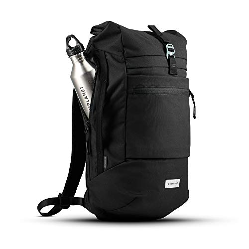 HEIMPLANET Original | HPT Carry Essentials - COMMUTER PACK 18L | Roll-Top Backpack with 15" Laptop compartment and side quick access | Supports 1% for The Planet (Black)