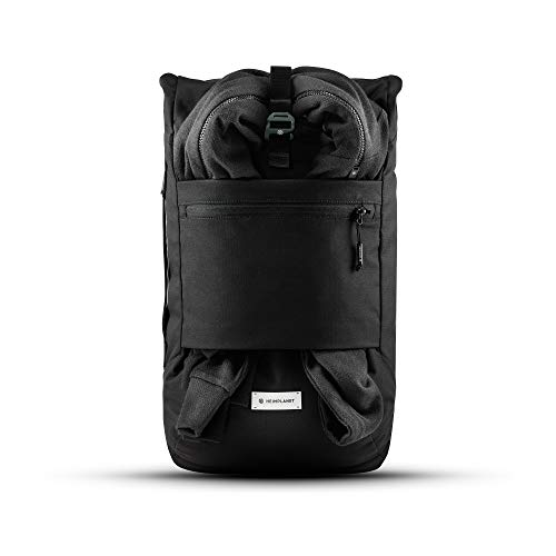 HEIMPLANET Original | HPT Carry Essentials - COMMUTER PACK 18L | Roll-Top Backpack with 15" Laptop compartment and side quick access | Supports 1% for The Planet (Black)