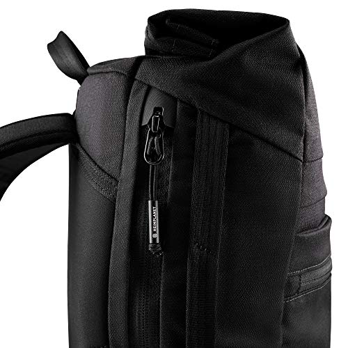 HEIMPLANET Original | HPT Carry Essentials - COMMUTER PACK 18L | Roll-Top Backpack with 15" Laptop compartment and side quick access | Supports 1% for The Planet (Black)