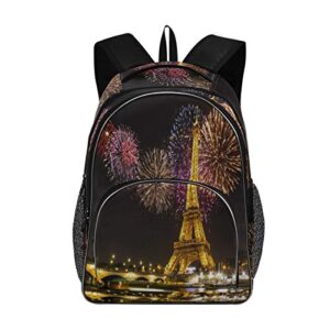 alaza paris eiffel tower light school backpacks travel laptop bags bookbags for college student