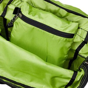 Solo Tourist CDP-25 Lime Bag, Compact Daypack, Folding Bag, Lightweight, Keyed