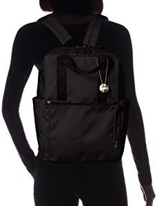 Monica MONI-0238 Women's Eco Cordura Rucksack with Handle, Black