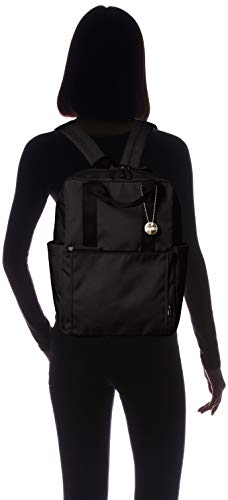 Monica MONI-0238 Women's Eco Cordura Rucksack with Handle, Black