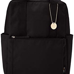 Monica MONI-0238 Women's Eco Cordura Rucksack with Handle, Black