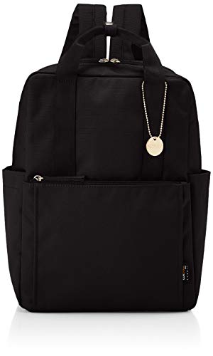 Monica MONI-0238 Women's Eco Cordura Rucksack with Handle, Black