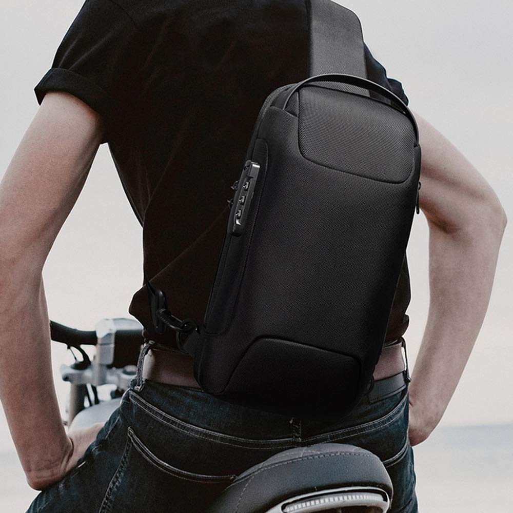 Sling Backpack for Men anti thief Sling Bag mens women USB Crossbody Shoulder Casual Daypack Rucksack Men'S Chest Bag