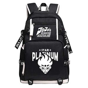 stbao cartoon backpack large bookbag anime travel backpack cartoon usb charging laptop shoulder bag