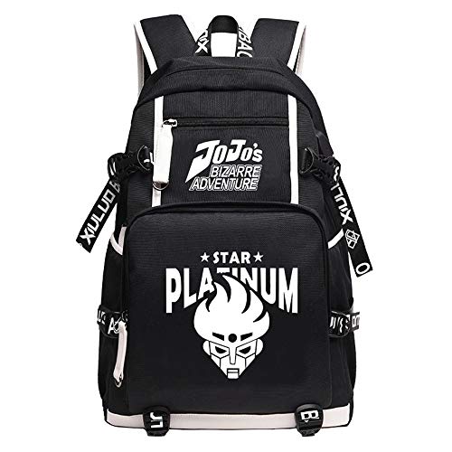 STBAO Cartoon Backpack Large Bookbag Anime Travel Backpack Cartoon USB Charging Laptop Shoulder Bag