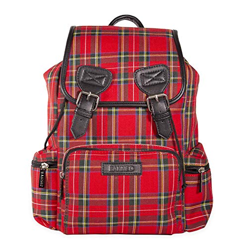 Lost Queen Kenneth Tartan Backpack (Red)