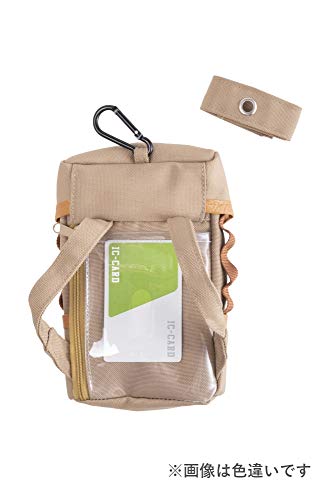 セトクラフト(Seto Craft) Setocraft Pass Pouch Backpack with Carabiner Hook for Commuter and Transportation Card Slot, Size: 4.9 x 1.4 x 7.1 inches (12.5 x 3.5
