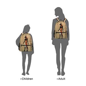 AUUXVA Backpack Antique Egypt Egyptian Cuneiform Travel Daypack Large Capacity Rucksack High School Book Bag Computer Laptop Bag for Girls Boys Women Men