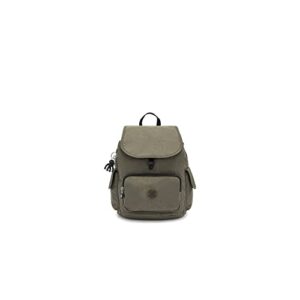kipling women's city pack small backpack, lightweight versatile daypack, bag, green moss