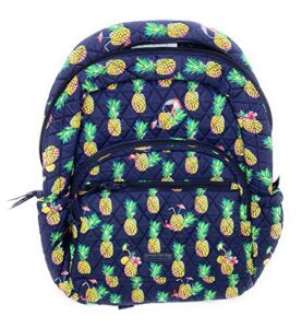 vera bradley essential backpack quilted cotton toucan party pineapple