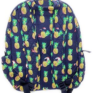 Vera Bradley Essential Backpack Quilted Cotton Toucan Party Pineapple