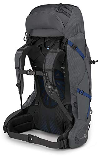 Osprey Aether Plus 60L Men's Backpacking Backpack, Eclipse Grey, Small/Medium