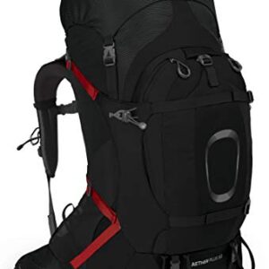 Osprey Aether Plus 60L Men's Backpacking Backpack, Black, S/M
