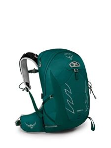 osprey tempest 20l women's hiking backpack with hipbelt, jasper green, wm/l