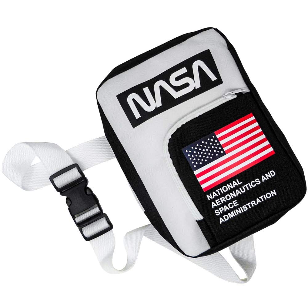 Ripple Junction NASA Flag Sling Bag Over the Shoulder for Adult Men, Women