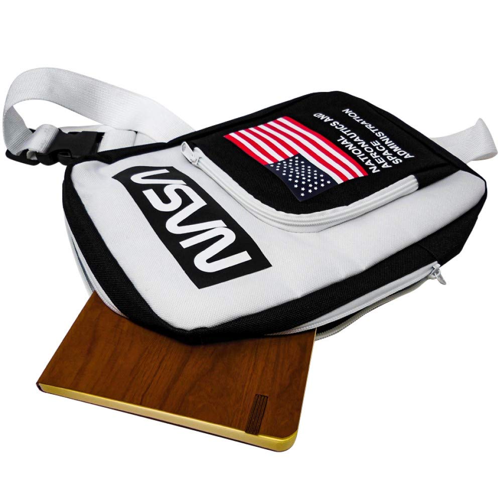 Ripple Junction NASA Flag Sling Bag Over the Shoulder for Adult Men, Women