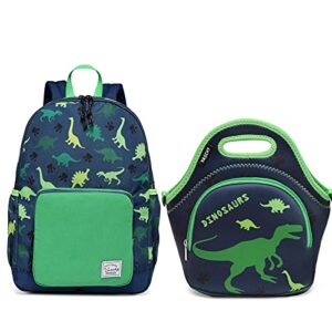 vaschy lightweight preschool backpack with lunch box bag set for school kindergarten daycare dinosaur