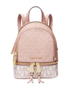 michael kors mini xs pink rhea backpack (ballet)