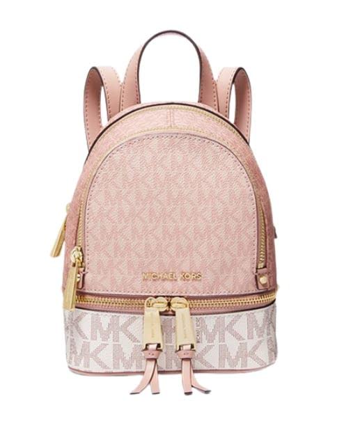 Michael kors mini xs pink rhea backpack (ballet)