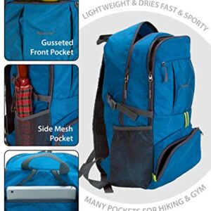 Rockland Packable Stowaway Backpack, Blue, Large