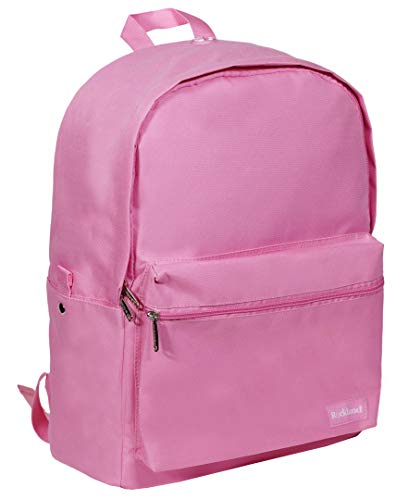 Rockland Classic Laptop Backpack, Pink, Large