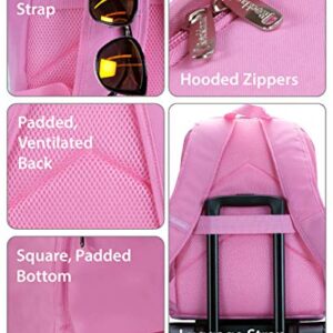 Rockland Classic Laptop Backpack, Pink, Large