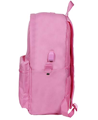 Rockland Classic Laptop Backpack, Pink, Large