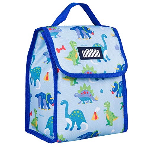 Wildkin 15 Inch Kids Backpack Bundle with Lunch Bag (Dinosaur Land)