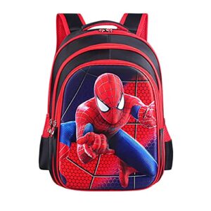 limitless & co. l big kid's backpack l ages 6-13 l superhero edition l classic blue and red l lightweight, durable l quality l length 13in x width 7.1in x height 16.5in l