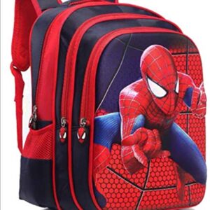 Limitless & Co. l Big Kid's Backpack l Ages 6-13 l Superhero Edition l Classic Blue and Red l Lightweight, Durable l Quality l Length 13in x Width 7.1in x Height 16.5in l